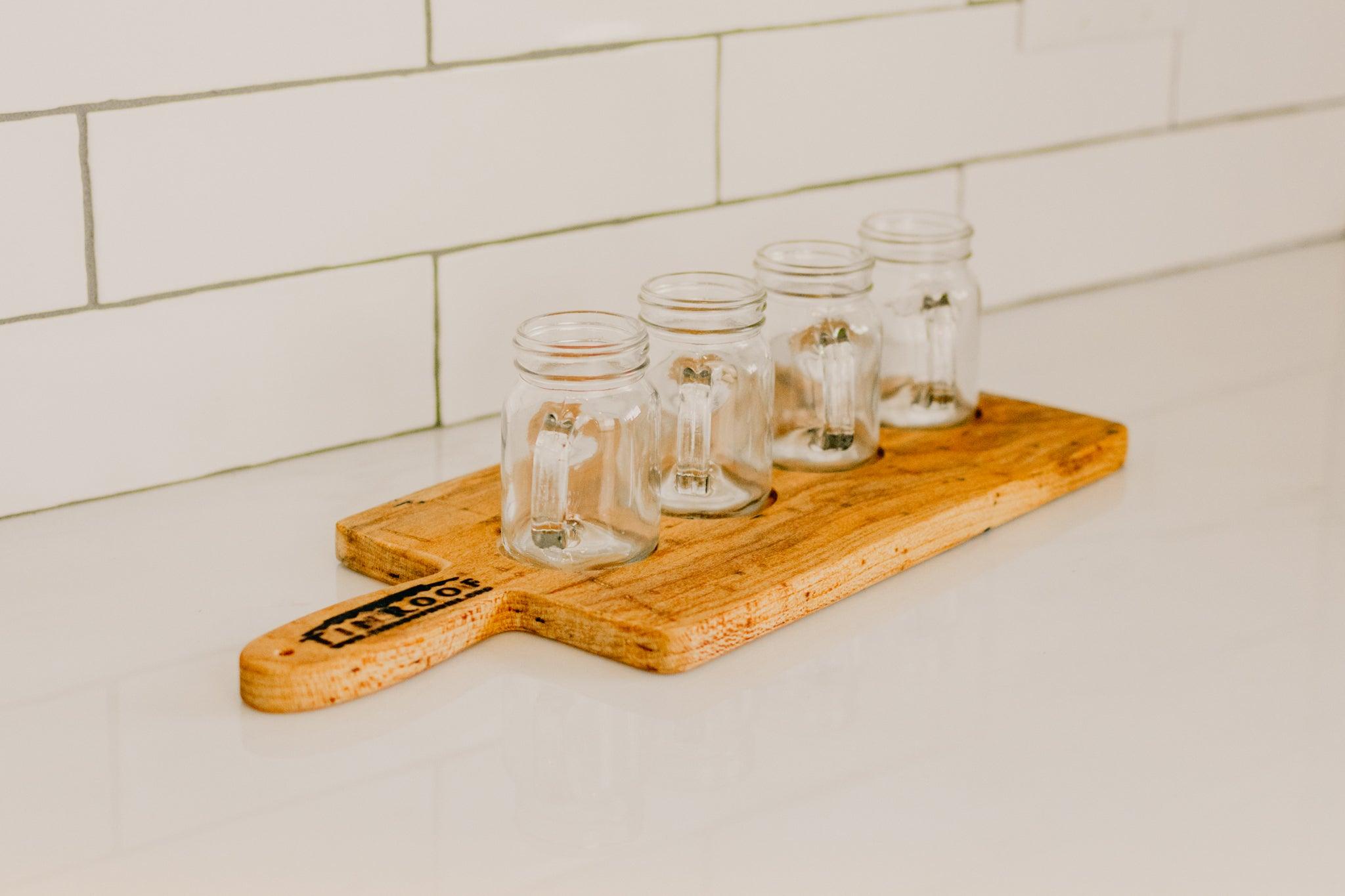 Salt and Pepper Shaker Set - Mason Jars with Handle Personalized Spices,  Shots