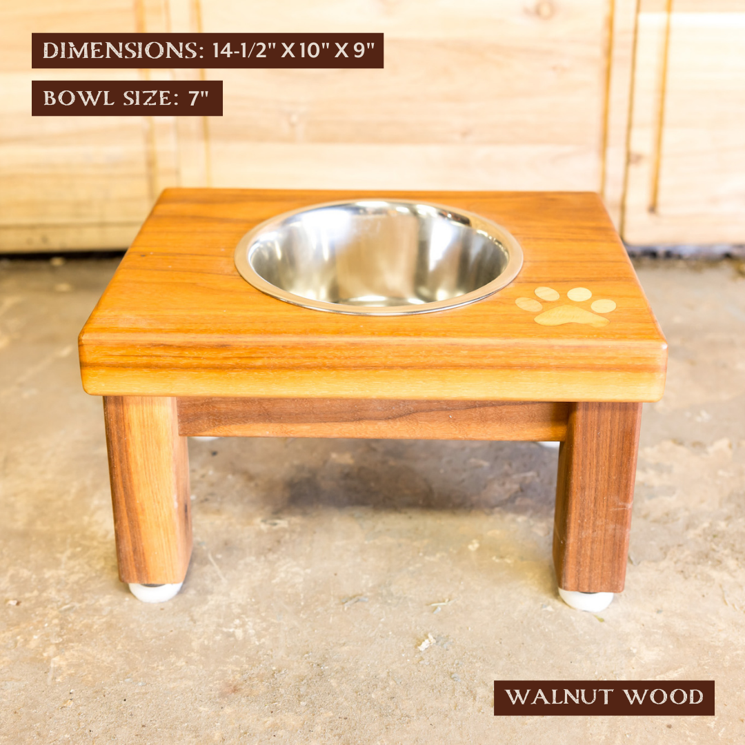 Blue Lacy Dog Feeding Station