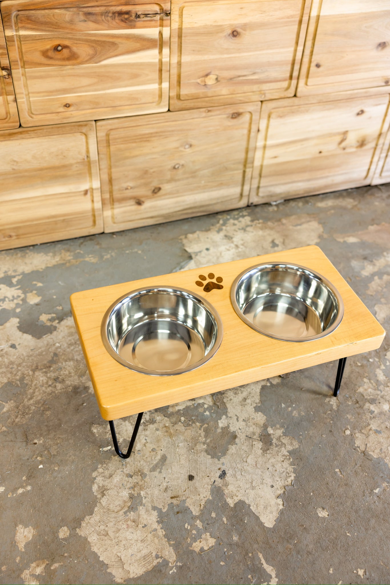 Two Steppin' Mid-Size Dog Feeding Station