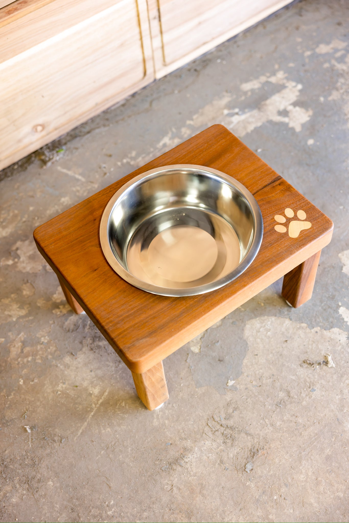 Blue Lacy Dog Feeding Station