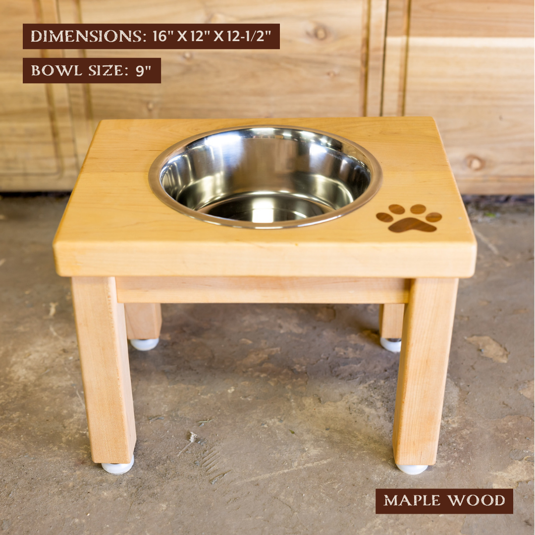 Blue Lacy Dog Feeding Station