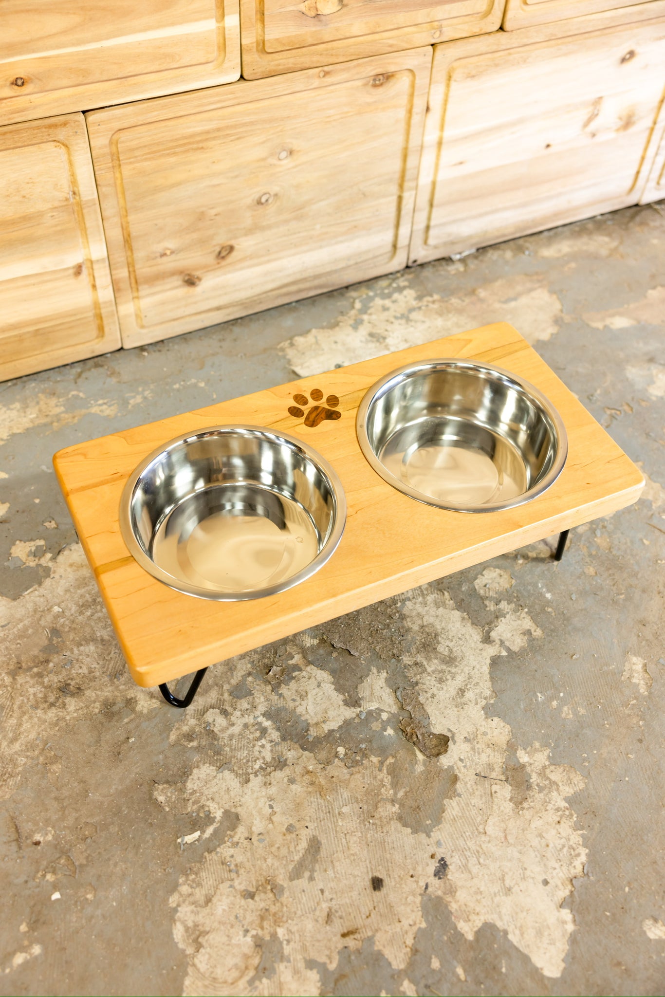 Two Steppin' Mid-Size Dog Feeding Station