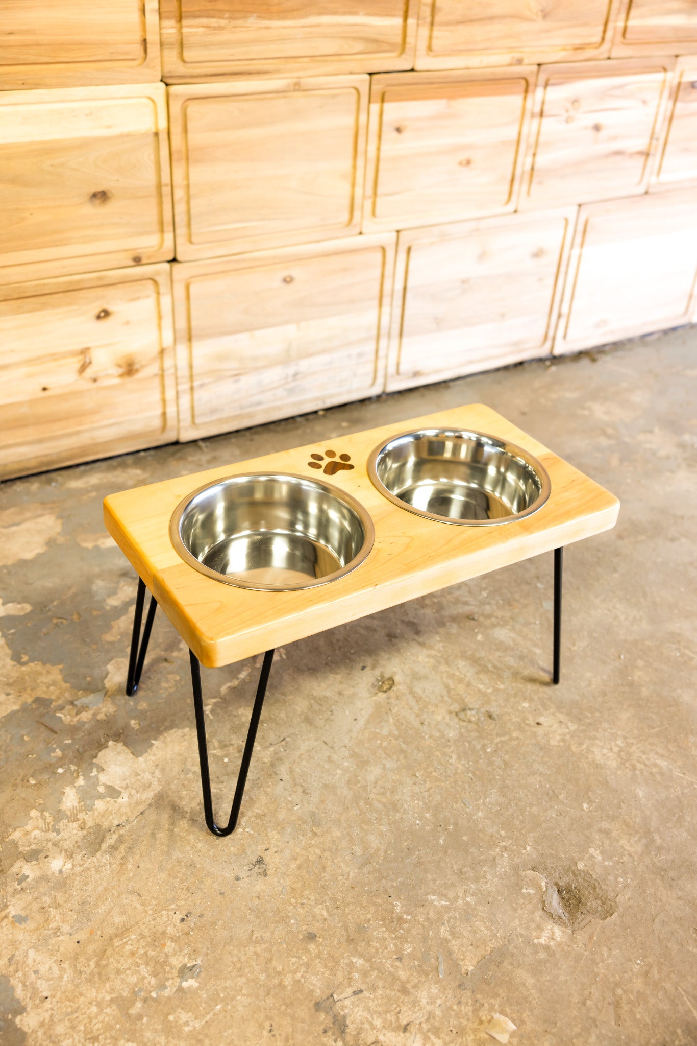 Two Steppin' Mid-Size Dog Feeding Station